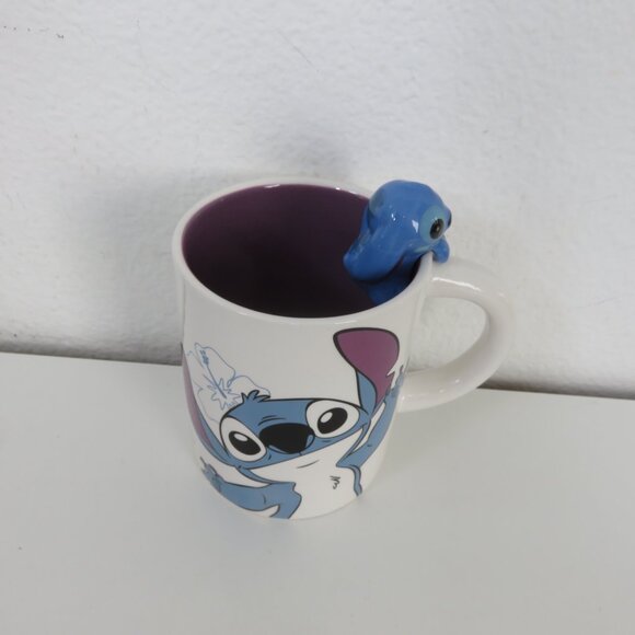 Zrike Brands Disney Stitch Blue/White Stitch print Mug - Picture 3 of 9